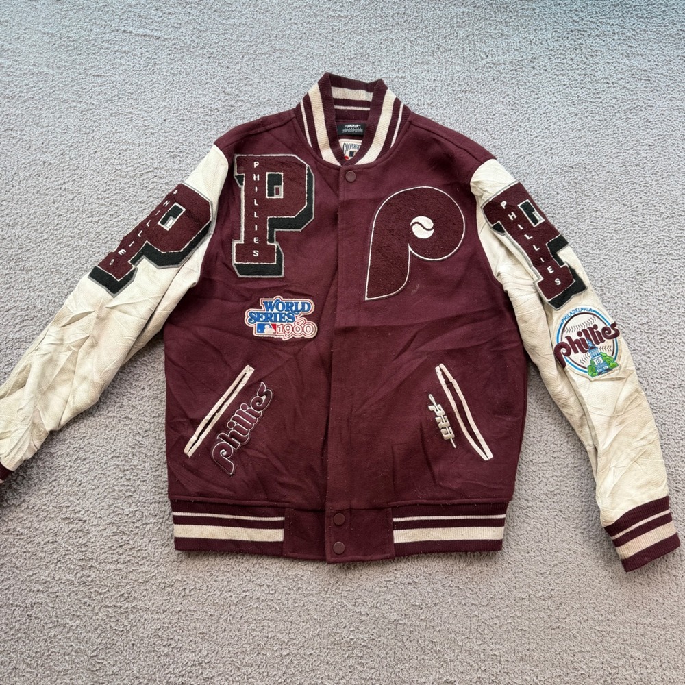 Pro Standard Philadelphia Phillies 1980 World Series Varsity Jacket Mens M